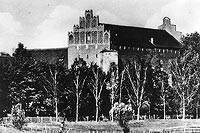 Zamek w Barcianach - Zamek w Barcianach okoo 1925 roku