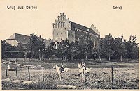 Zamek w Barcianach - Zamek na widokwce sprzed poaru z 1915 roku