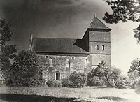 Zamek w Bezawkach - Budynek zamkowy w Bezawkach na zdjciu z lat 1925-1939