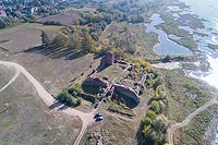 Zamek w Bobrownikach - Zdjcie lotnicze, fot. ZeroJeden, X 2018