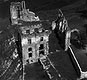 Zamek w Bodzentynie - Ruiny zamku na fotografii lotniczej z okresu midzywojennego