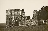 Zamek w Bodzentynie - Ruiny w Bodzentynie na zdjciu Zdzisawa Marcinkowskiego z 1932 roku