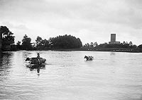 Zamek w Bolesawcu - Zamek w Bolesawcu na zdjciu z okresu 1910-14