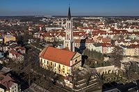 Zamek w Bolesawcu - Zdjcie lotnicze, fot. ZeroJeden, III 2022