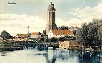 Zamek w Brodnicy - Zamek w Brodnicy na pocztwce sprzed 1913 roku