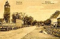 Zamek w Brodnicy - Brodnica na pocztwce z okoo 1920 roku