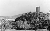 Zamek w Czchowie - Zamek w Czchowie na zdjciu z lat 1930-35