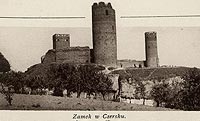 Zamek w Czersku - Zamek w Czersku na zdjciu z 1930 roku