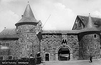Zamek Czocha - Zesp bramny na zdjciu z 1940 roku