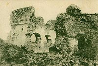 Zamek w Czorsztynie - Ruiny Czorsztyna na zdjciu Jzefa Zajczkowskiego z 1906 roku