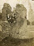 Zamek w Dankowie - Zamek w Dankowie na zdjciu z 1925 roku