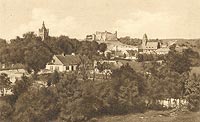 Zamek w Golubiu-Dobrzyniu - Zamek w Golubiu na pocztwce z 1914 roku