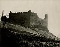 Zamek w Golubiu-Dobrzyniu - Zamek w Golubiu na zdjciu z lat 1916-24 roku