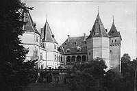 Zamek w Gouchowie - Zamek w Gouchowie na zdjciu z lat 1918-27