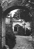 Zamek w Gorzanowie - Zamek w Gorzanowie na zdjciu z okresu midzywojennego