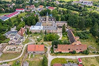 Zamek w Gorzanowie - Zdjcie lotnicze, fot. ZeroJeden, VII 2019