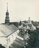 Zamek w Iy - Ia na zdjciu Henryka Poddbskiego z 1932 roku