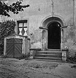 Zamek w Kronie Odrzaskim - Portal od strony dziedzica w 1938 roku