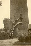 Zamek w Kruszwicy - Zamek w Kruszwicy na pocztwce z 1936 roku