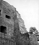 Zamek w Melsztynie - Ruiny zamku w Melsztynie na zdjciu z 1942 roku