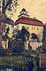 Zamek w Midzylesiu - Zamek w Midzylesiu na widokwce z lat 20. XX wieku