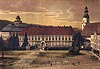 Zamek w Midzylesiu - Zamek w Midzylesiu na widokwce z lat 1915-1920