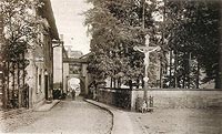 Zamek w Niemczy - Zamek w Niemczy na widokwce z lat 1925-1935