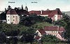 Zamek w Niemczy - Zamek w Niemczy na widokwce z 1933 roku