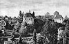 Zamek w Niemczy - Zamek w Niemczy na widokwce z 1948 roku