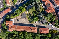 Zamek w Niemczy - Zdjcie lotnicze, fot. ZeroJeden, VII 2019
