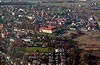 Zamek w Niepoomicach - Widok z lotu ptaka od poudniowego-wschodu, fot. ZeroJeden, X 2013