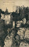 Zamek w Ojcowie - Zamek na pocztwce z 1906 roku
