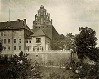 Zamek w Olsztynie - Zamek w Olsztynie na zdjciu z lat 1880-1920