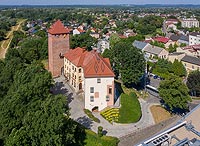 Owicim - Widok zamku na zdjciu lotniczym, fot. ZeroJeden, VI 2019