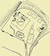 Zamek w Gnienie - Odkryte resztki murw na tle obecnej zabudowy Gry Lecha wedug .Drzewieckiej-Ranoszek  [<a href=/bibl_ksiazka.php?idksiazki=331&wielkosc_okna=d onclick='ksiazka(331);return false;'>rdo</a>]
