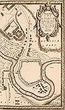 Zamek w Golubiu-Dobrzyniu - Zamek i miasto na sztychu Erika Dahlbergha z dziea Samuela Pufendorfa 'De rebus a Carolo Gustavo gestis', 1656 rok
