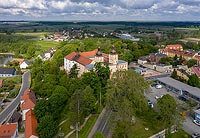 Zamek w Prszkowie - Zdjcie z lotu ptaka, fot. ZeroJeden, V 2020