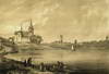 Zamek w Kruszwicy - Wiea zamkowa na litografii Napoleona Ordy, 'Album Widokw', Seria 5, 1880