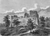 Zamek w Mokrsku Grnym - Drzeworyt Lewickiego, Tygodnik Illustrowany 1861 ze zbiorw Biblioteki Instytutu Bada Literackich PAN