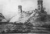 Zamek Kazimierzowski w Przemylu - Zamek od strony pnocno-wschodniej wedug rysunku K.W.Kielisiskiego, 1837, Biblioteka Krnicka PAN