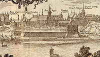Zamek Krlewski w Warszawie - Zamek w 1656 roku wedug E.J.Dahlbergha