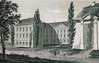 Zamek w Wieleniu Pnocnym - Zamek w Wieleniu na litografii Edwarda Raczyskiego, Wspomnienia Wielkopolski to jest wojewdztw poznaskiego, kaliskiego i gnienieskiego, 1843