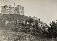 Zamek w Szydowie - Zamek w Szydowie na zdjciu Poddbskiego z 1936 roku