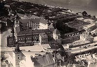 Zamek Krlewski w Warszawie - Zamek na zdjciu lotniczym z 1932 roku