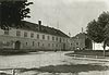Zamek w Wgorzewie - Zamek w Wgorzewie na widokwce z lat 30. XX wieku