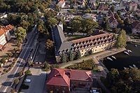 Zamek w Wgorzewie - Zdjcie lotnicze, fot. ZeroJeden, IX 2021