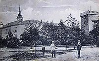 Zamek upny w Wieliczce - Zamek w Wieliczce na zdjciu z 1912 roku