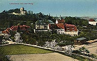 Zamek Wle - Zamek Wle na widokwce z 1915 roku