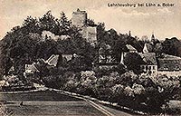 Zamek Wle - Zamek Wle na pocztwce z 1927 roku